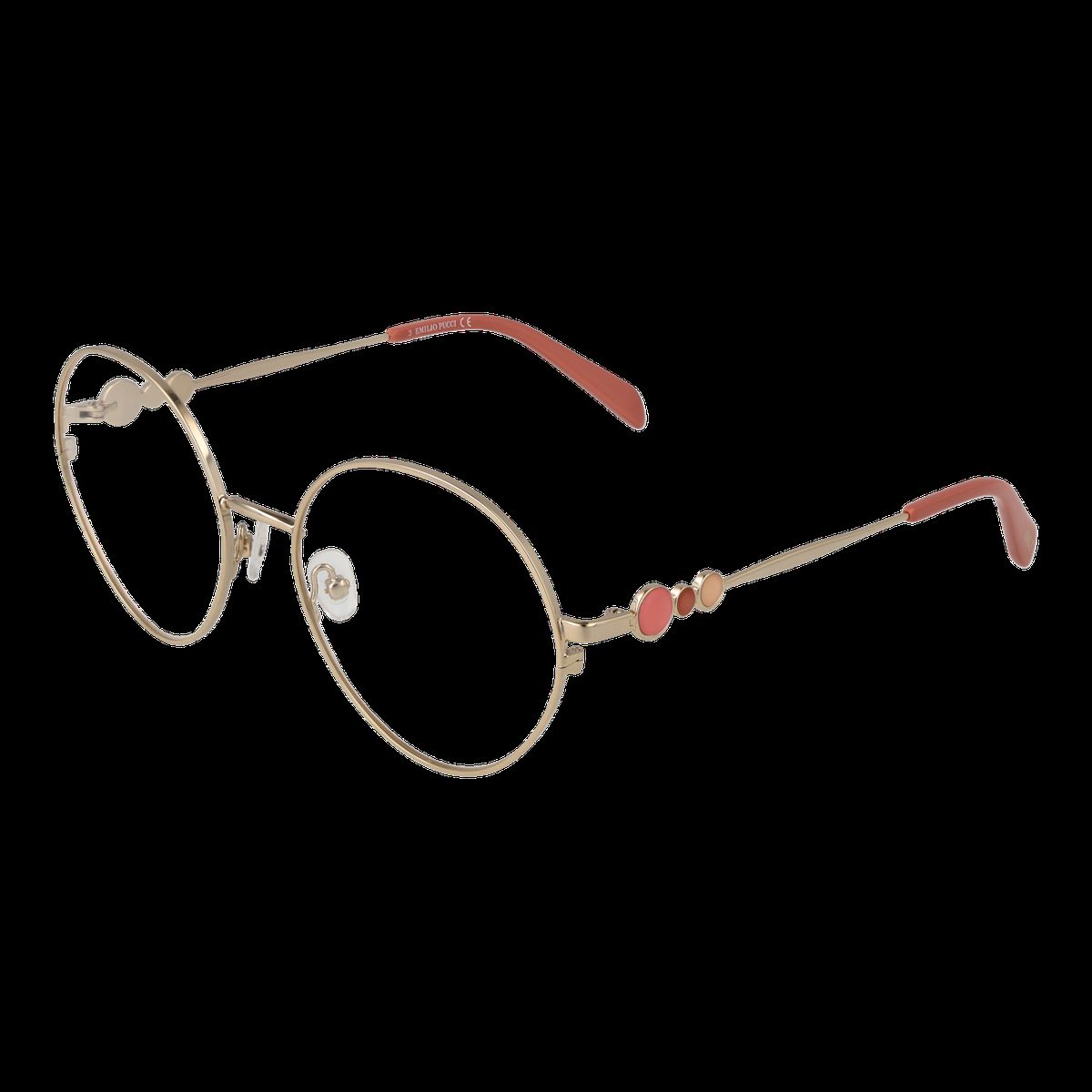 Runde Metallbrille mit Akzenten