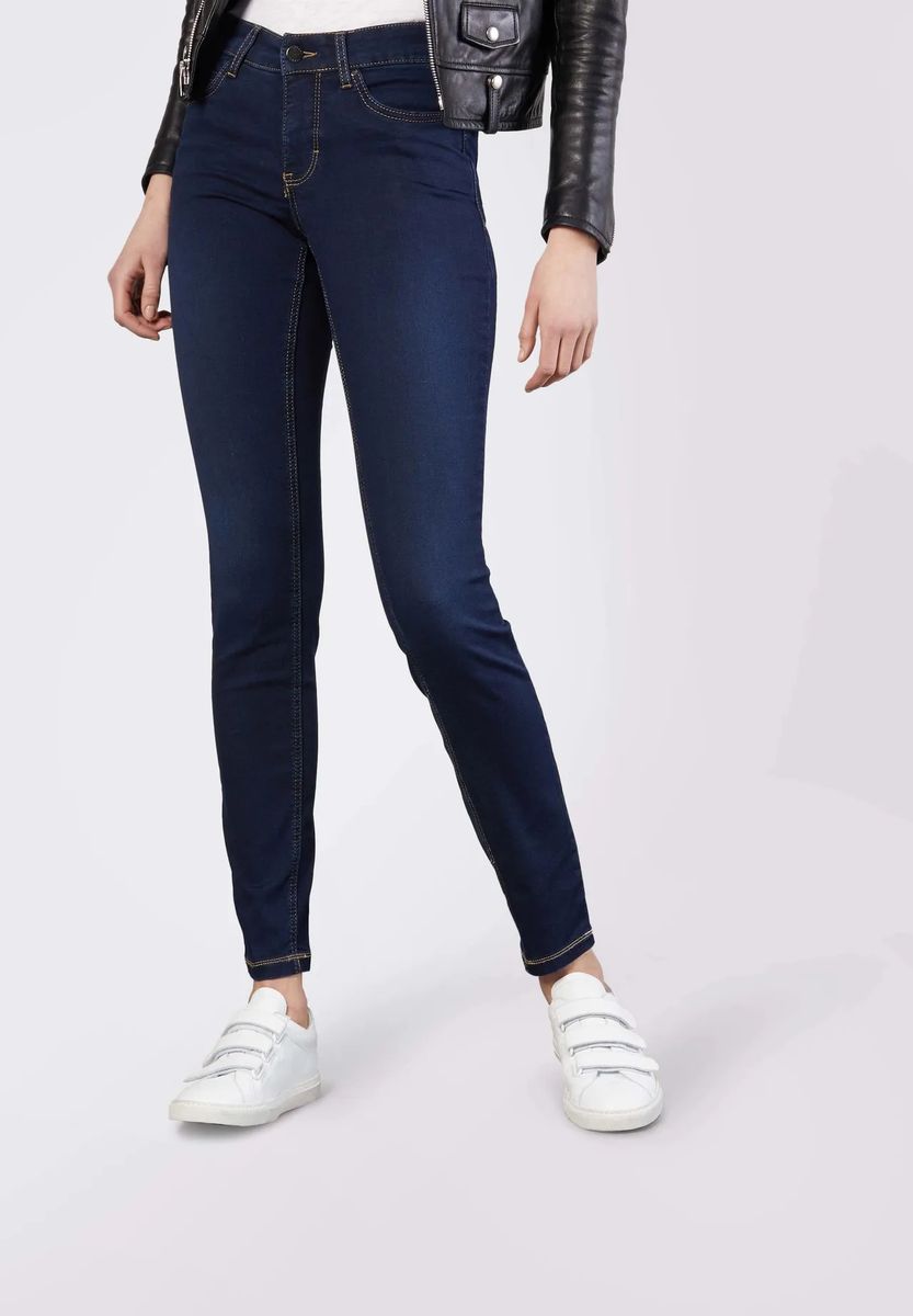 High-Waist-Jeans im Slim Cut