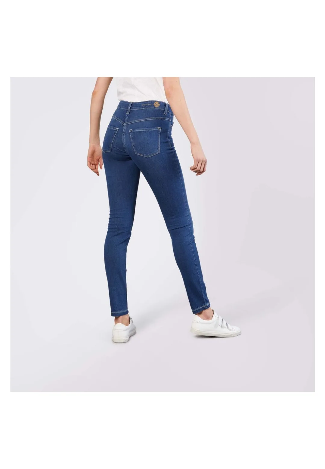 High-Waist-Jeans im Slim Cut