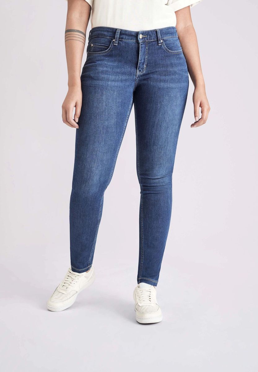 High-Waist-Jeans im Slim Cut