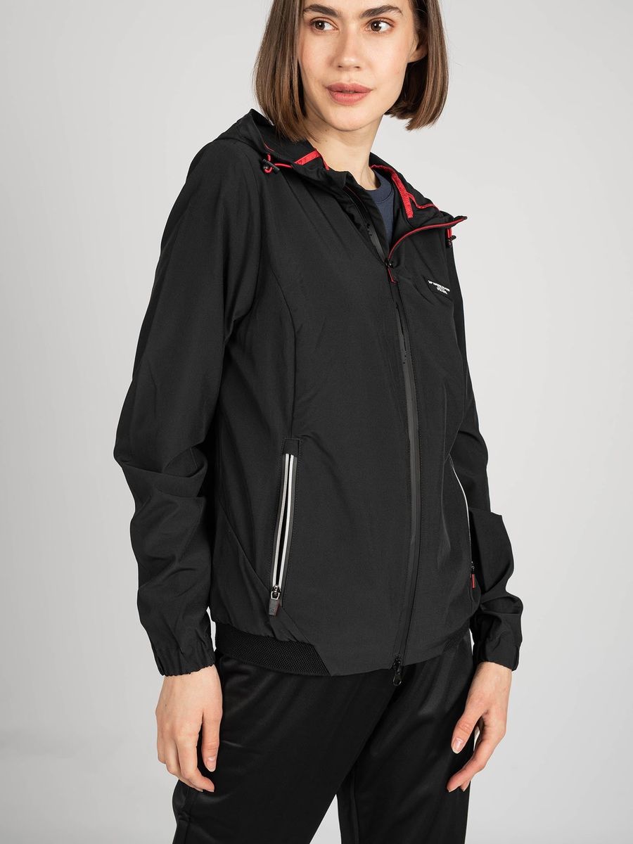 Wasserdichte Performance-Windjacke mit Kapuze