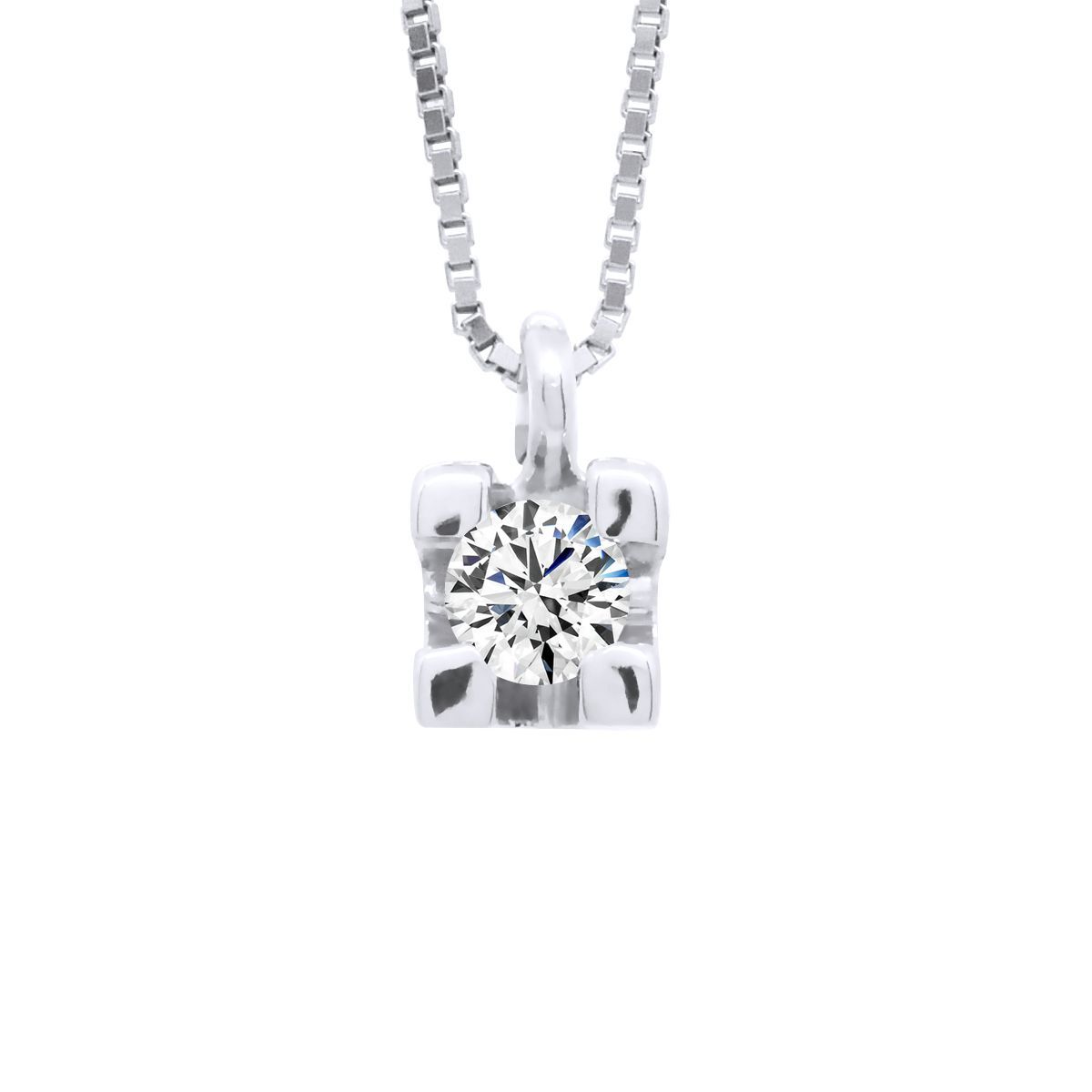Klassische Solitär-Diamantkette