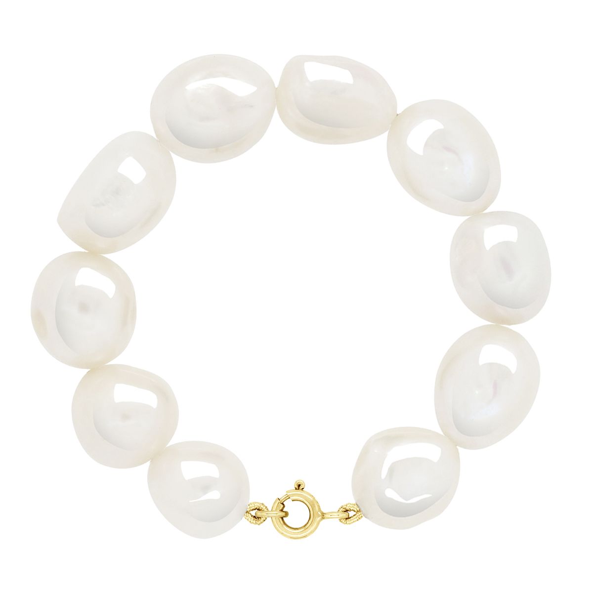 Glänzendes Barock-Süßwasserperlen-Armband