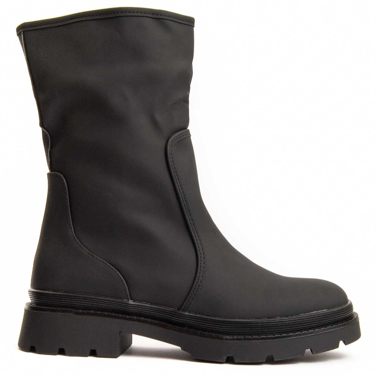Moderne Plateau-Stiefeletten mit Profilsohle