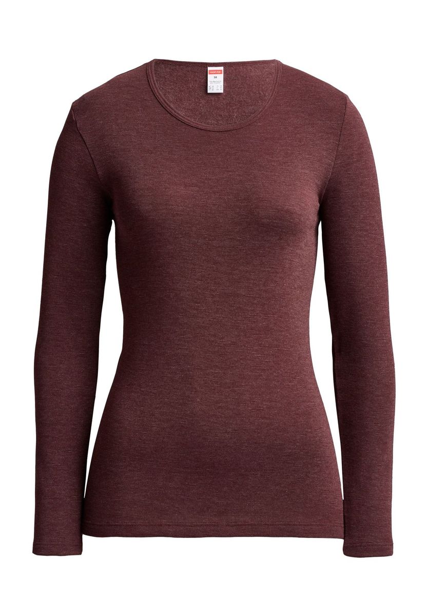 Langarm-Loungewear-Top mit Rundhalsausschnitt