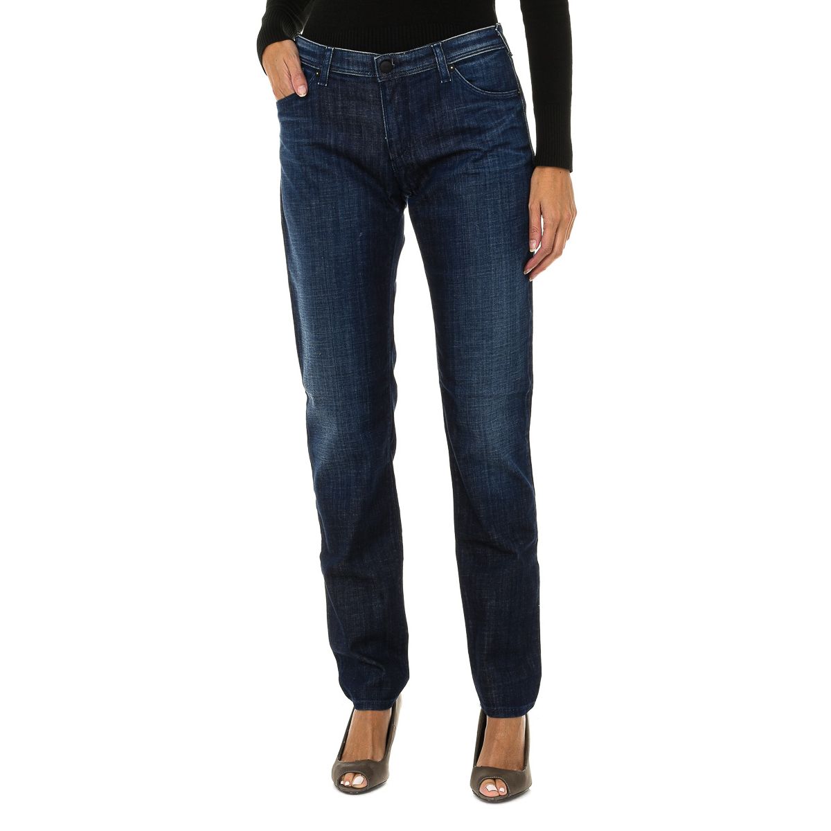 Slim-Fit Jeans mit Distressed-Effekt