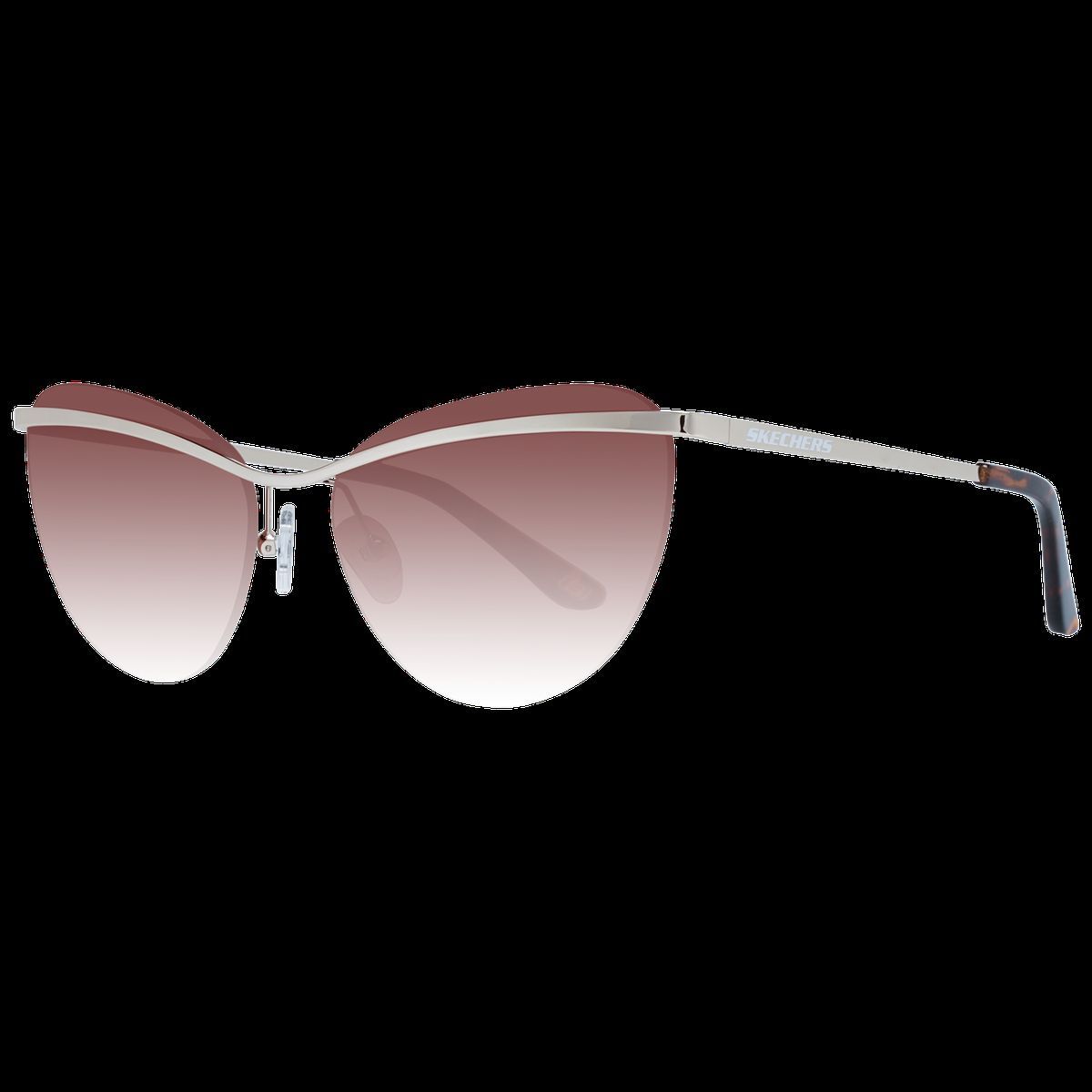Elegante Cat-Eye-Metallsonnenbrille