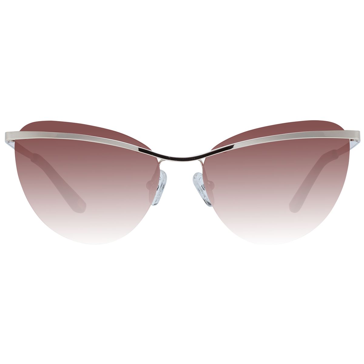 Elegante Cat-Eye-Metallsonnenbrille