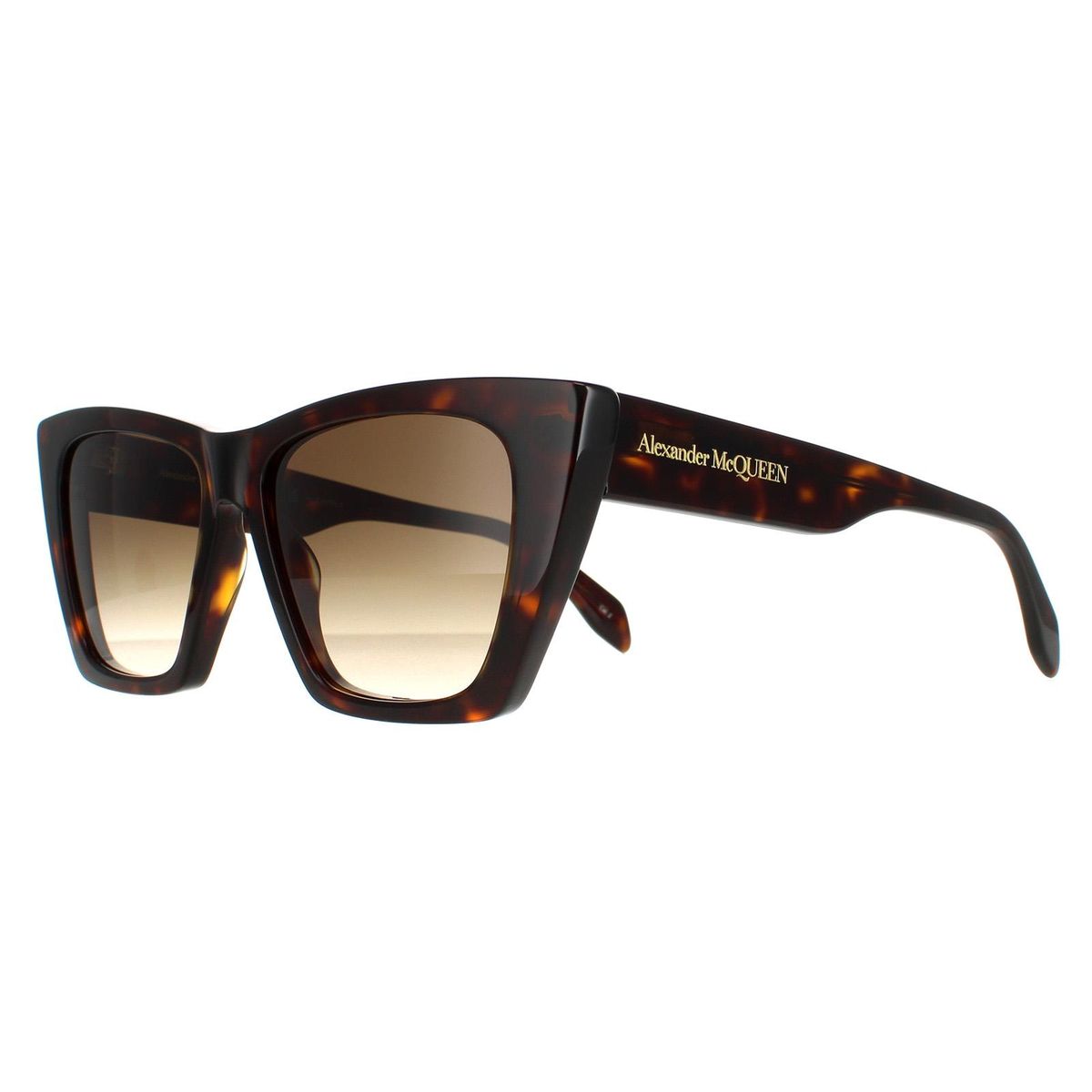 Markante Cat-Eye-Sonnenbrille in Havana