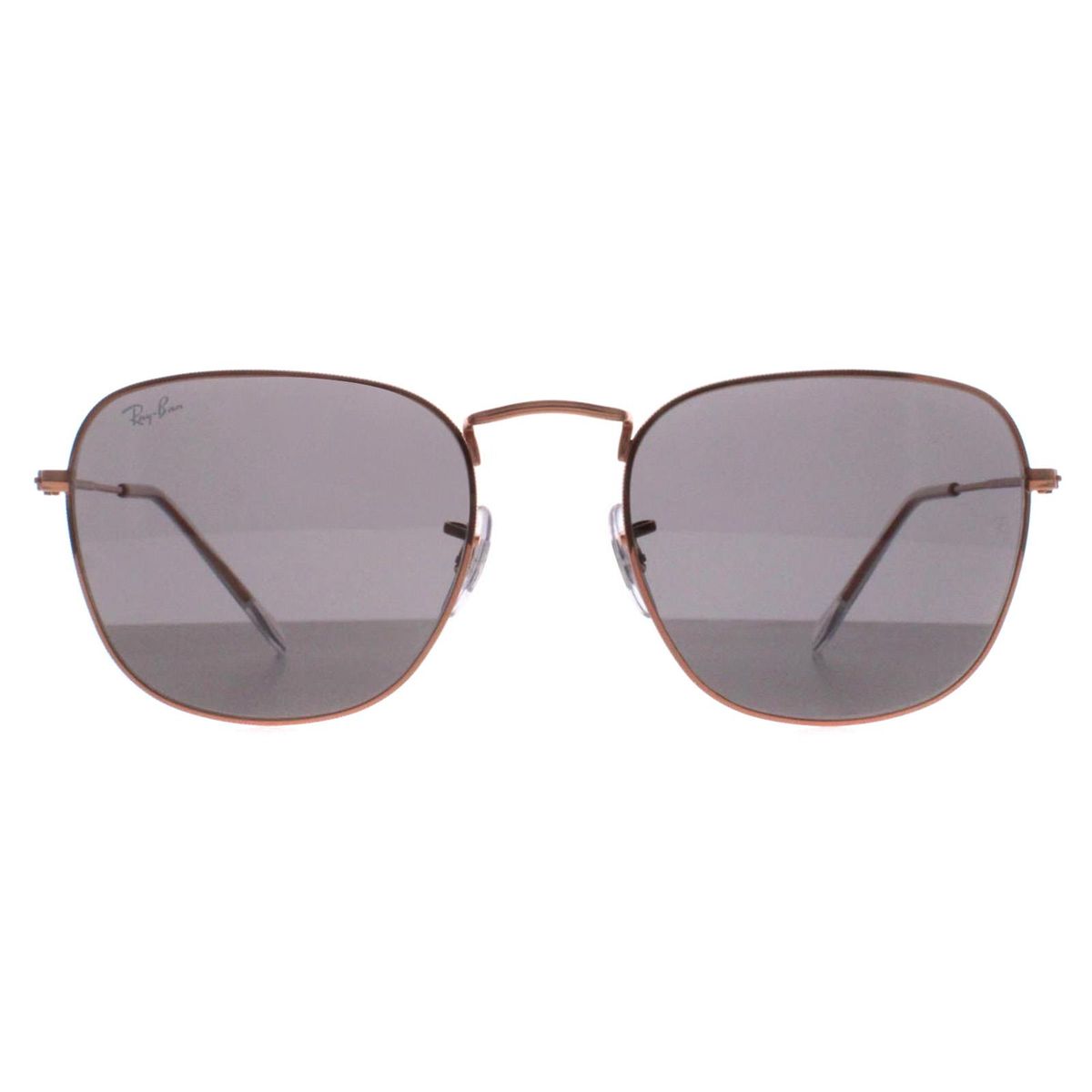 Eckige Sonnenbrille mit Metallrahmen