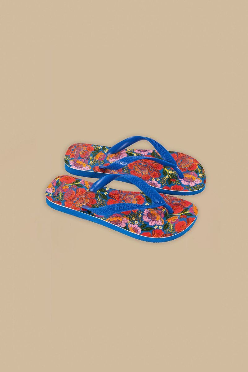 Flip-Flops mit Garten-Blumenmuster
