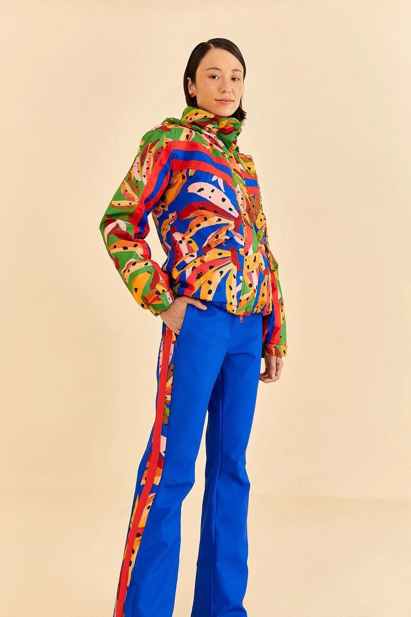 Funktionale Skihose mit Bananen-Print
