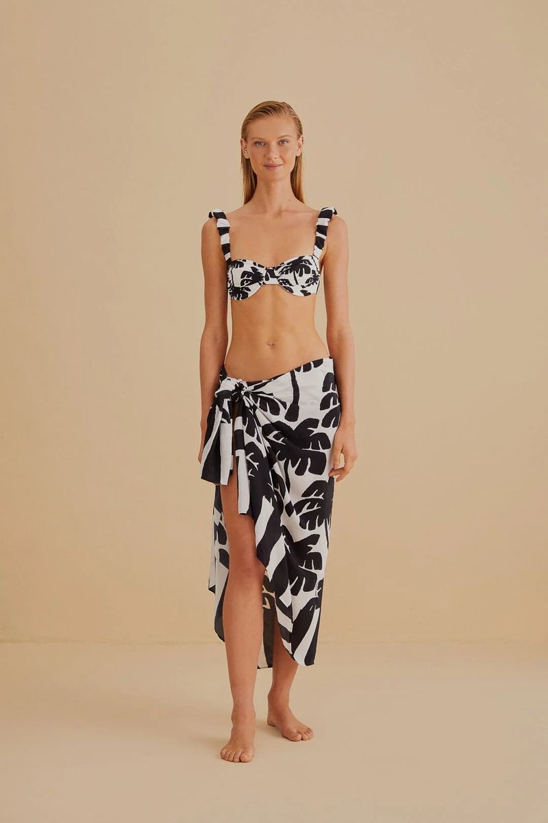 Sarong mit tropischem Palmenmuster