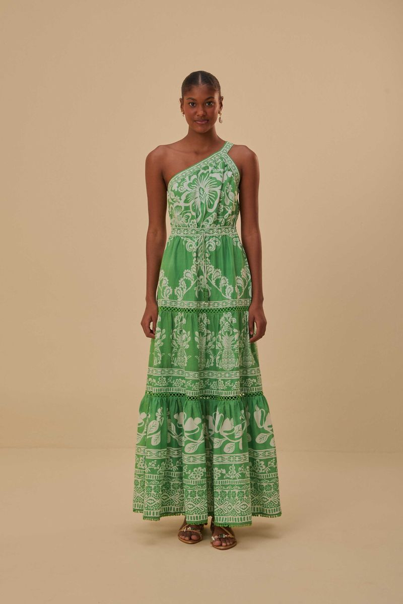 One-Shoulder-Maxikleid Sweet Garden