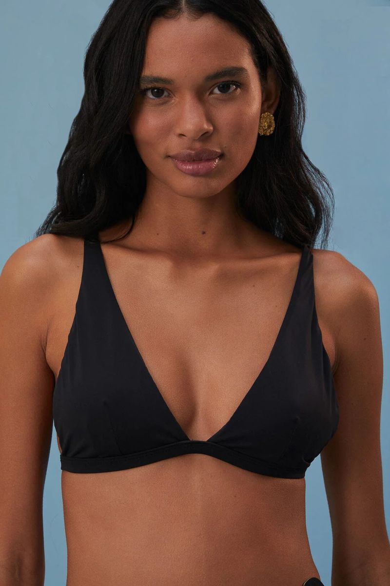 Minimalistisches Bikinioberteil mit V-Ausschnitt