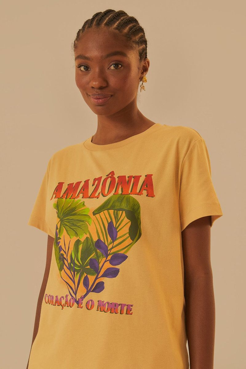 Amazonas-Print T-Shirt aus Baumwolle