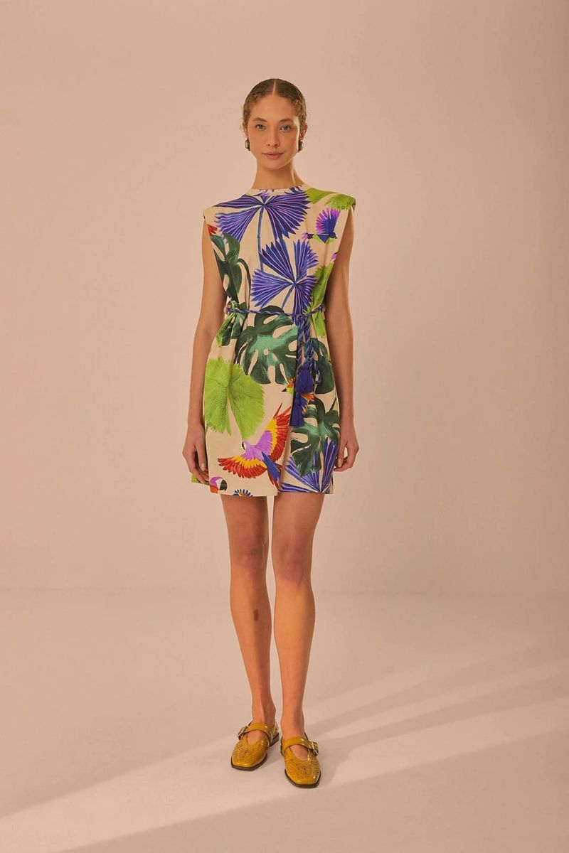 Tropisches Macaw Jungle Minikleid