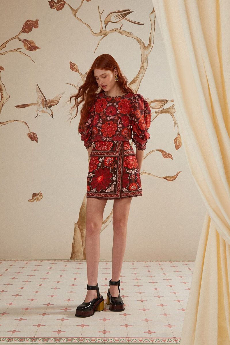 Bestickter Gigi Tapestry Minirock
