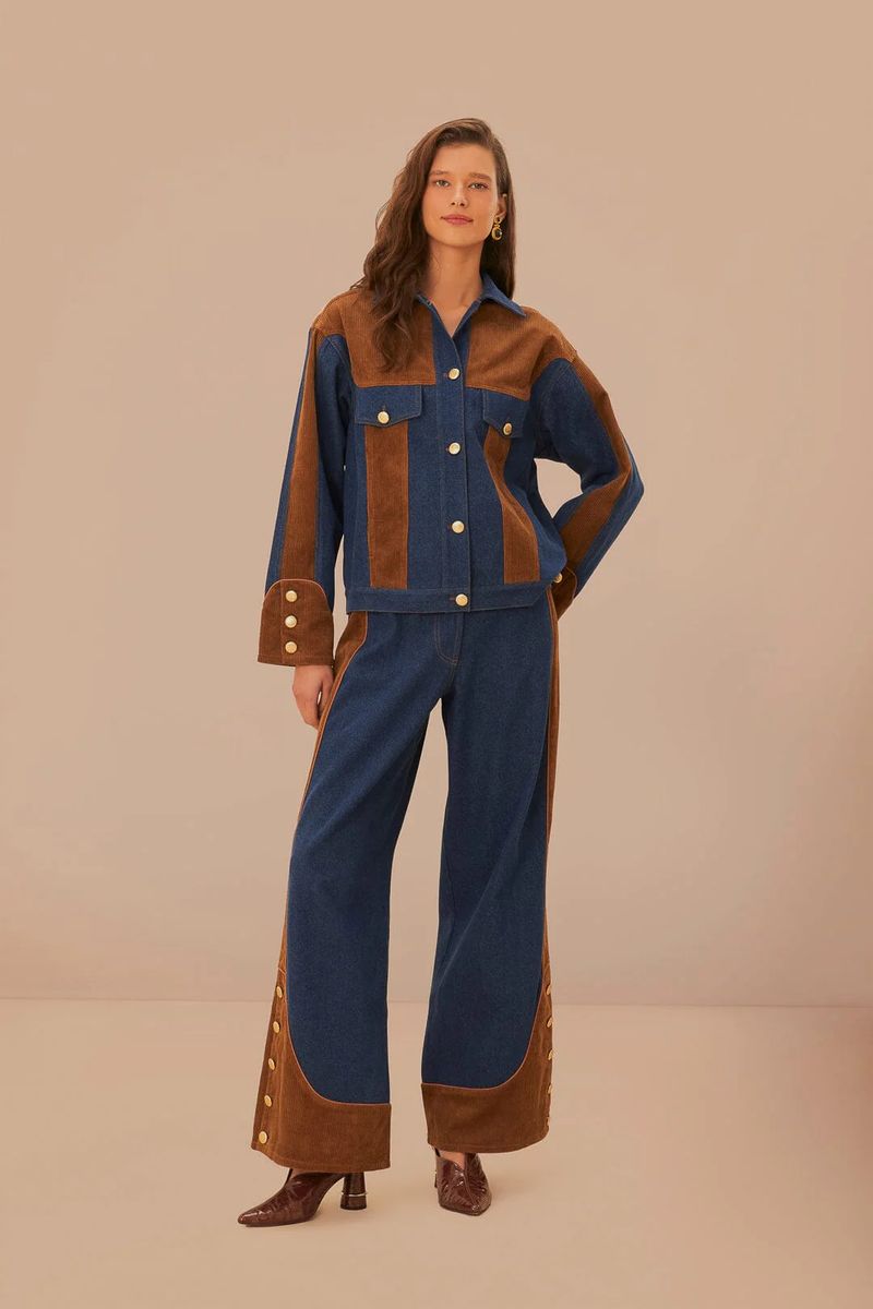 Western-Jeans mit weitem Bein