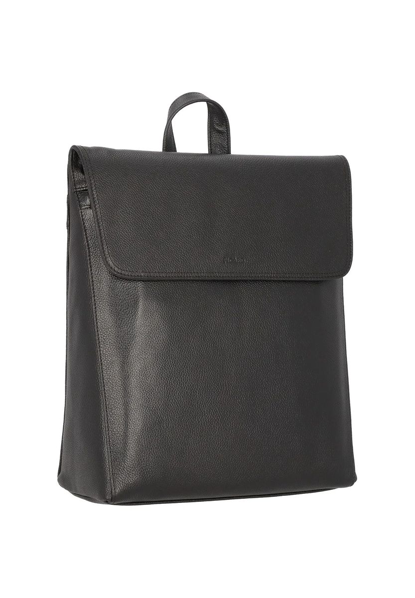 Minimalistischer Lederrucksack mit Überschlag