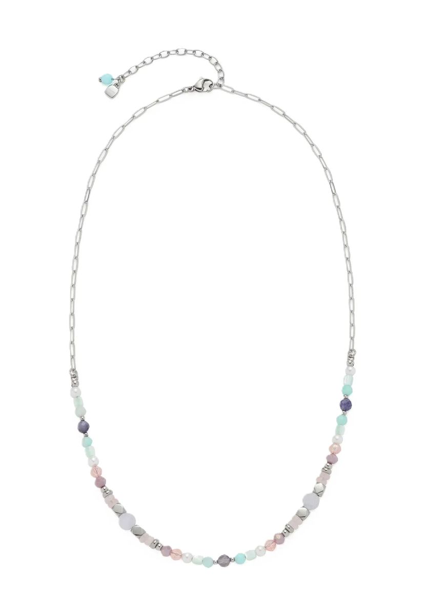 Gliederkette mit Bunten Edelsteinperlen