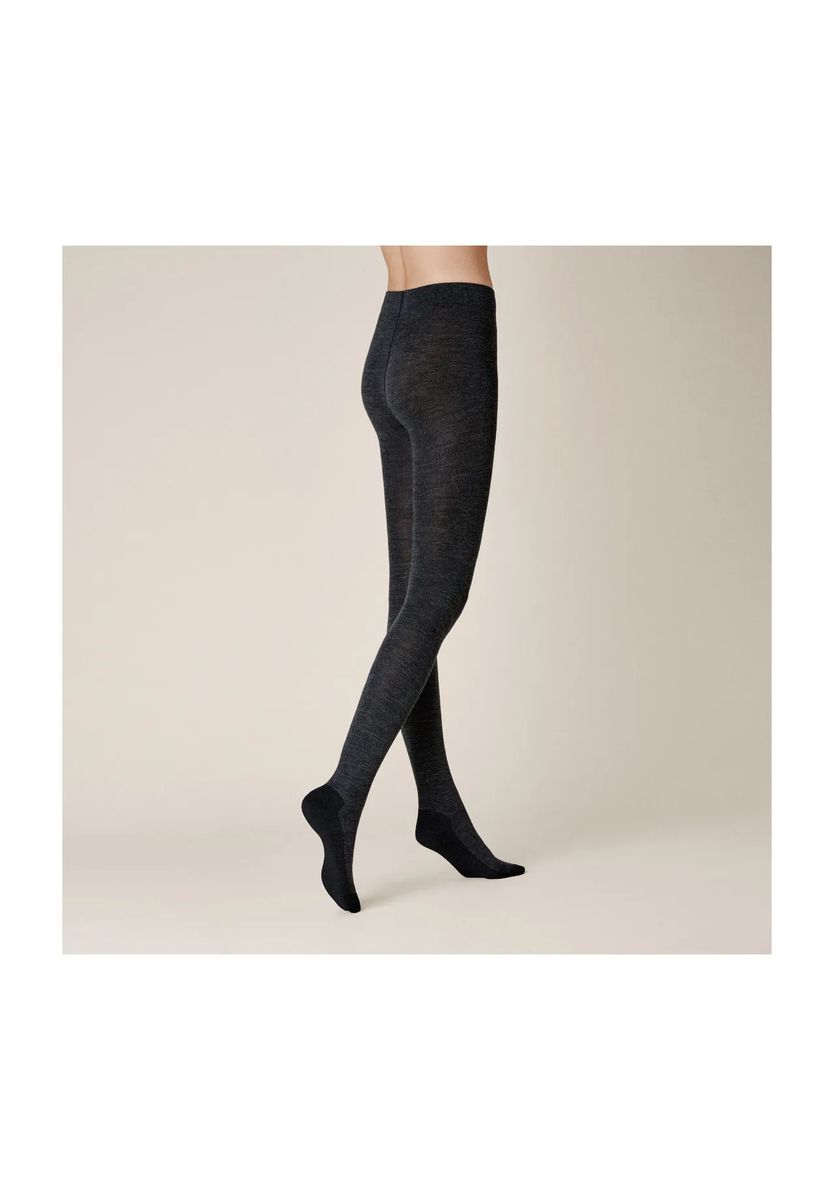 Warme Strickstrumpfhose mit Wollanteil