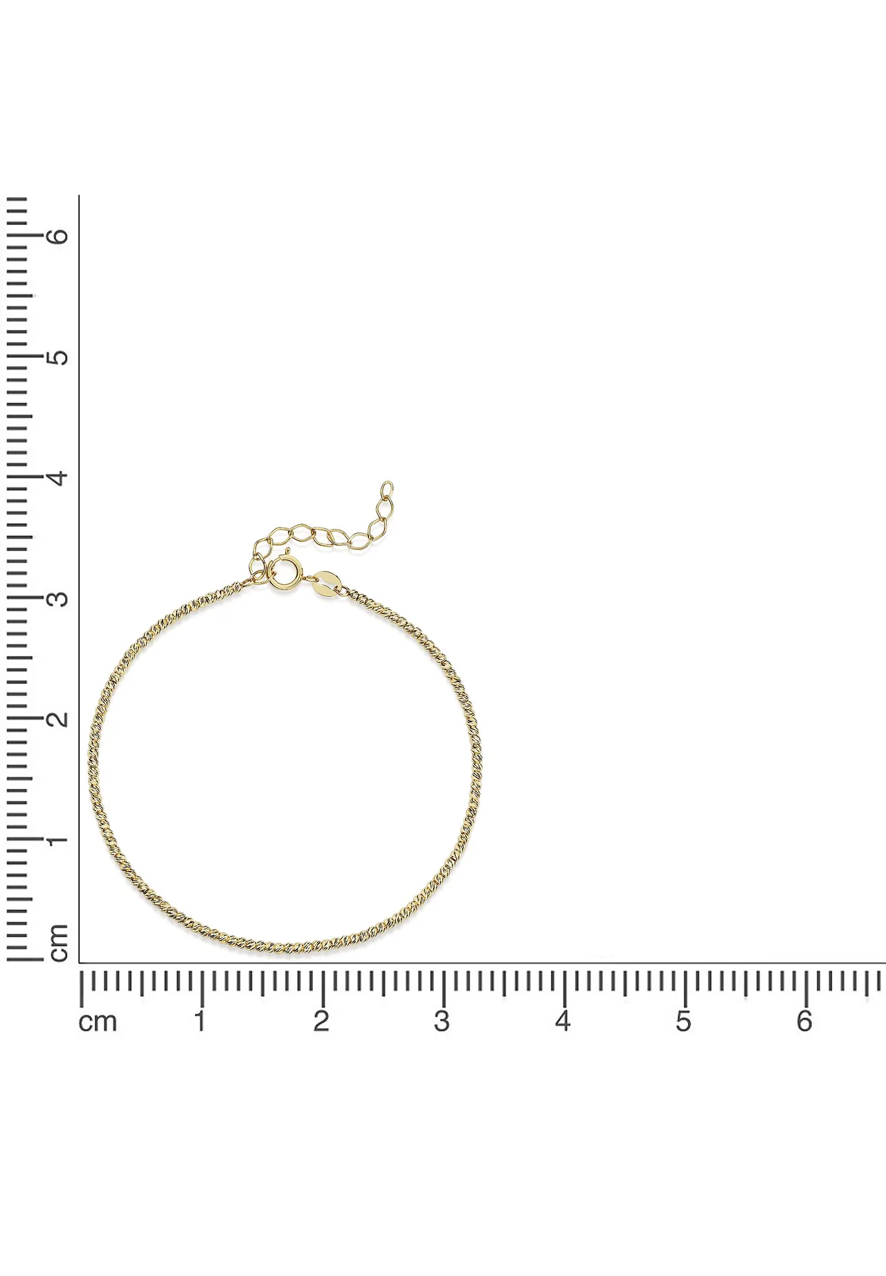 Elegantes gedrehtes Kettenglied Goldarmband