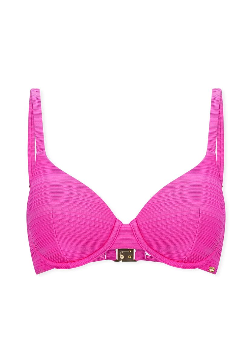 Strukturiertes Bikini-Oberteil mit Bügel