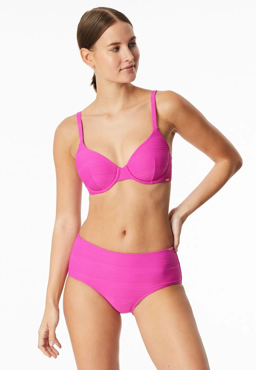 Strukturiertes Bikini-Oberteil mit Bügel