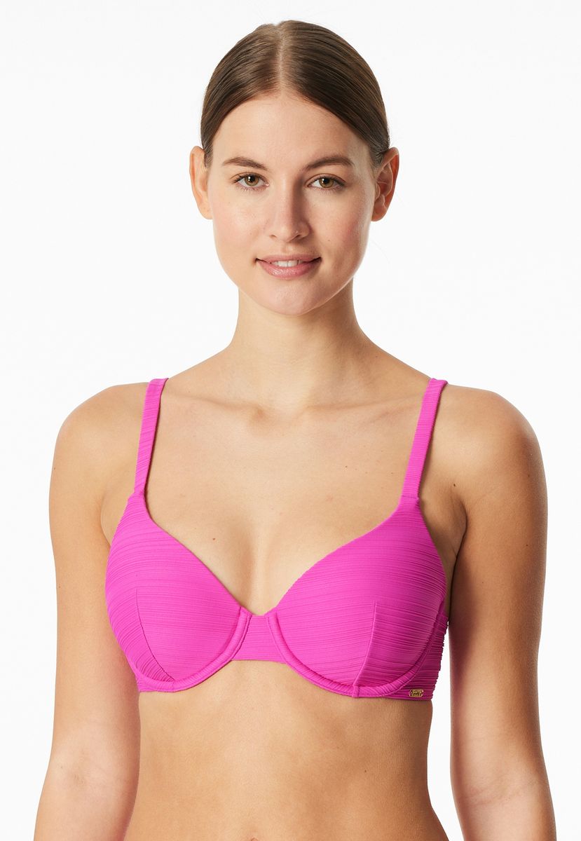 Strukturiertes Bikini-Oberteil mit Bügel