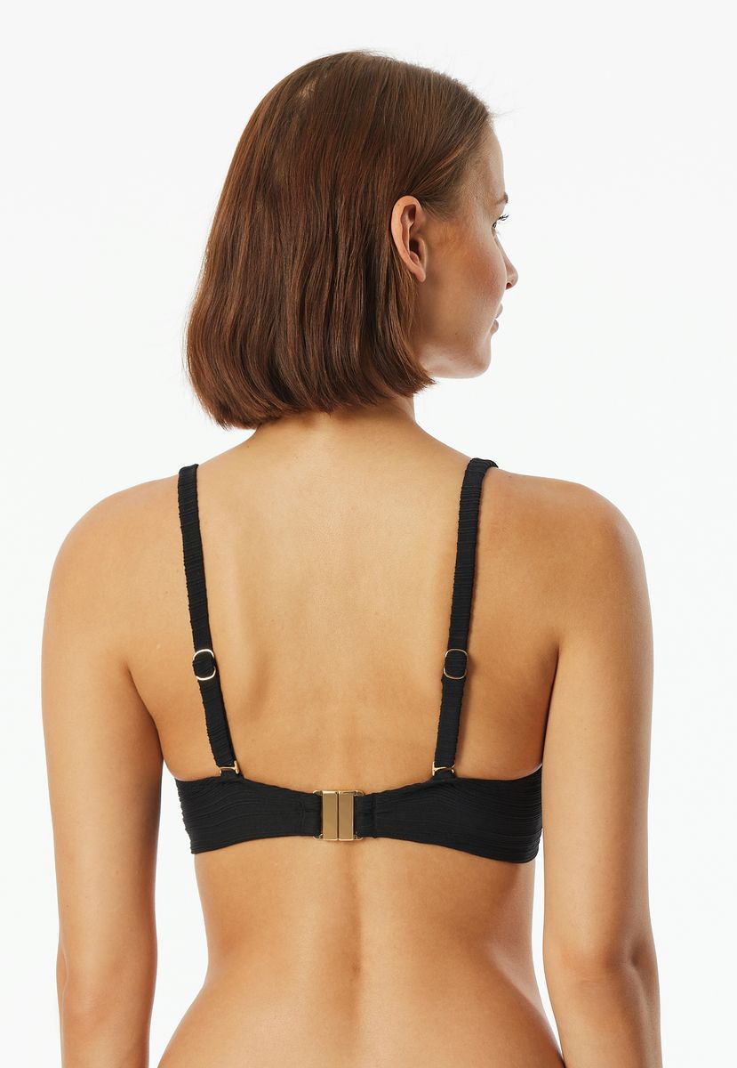 Strukturiertes Bikini-Oberteil mit Bügel