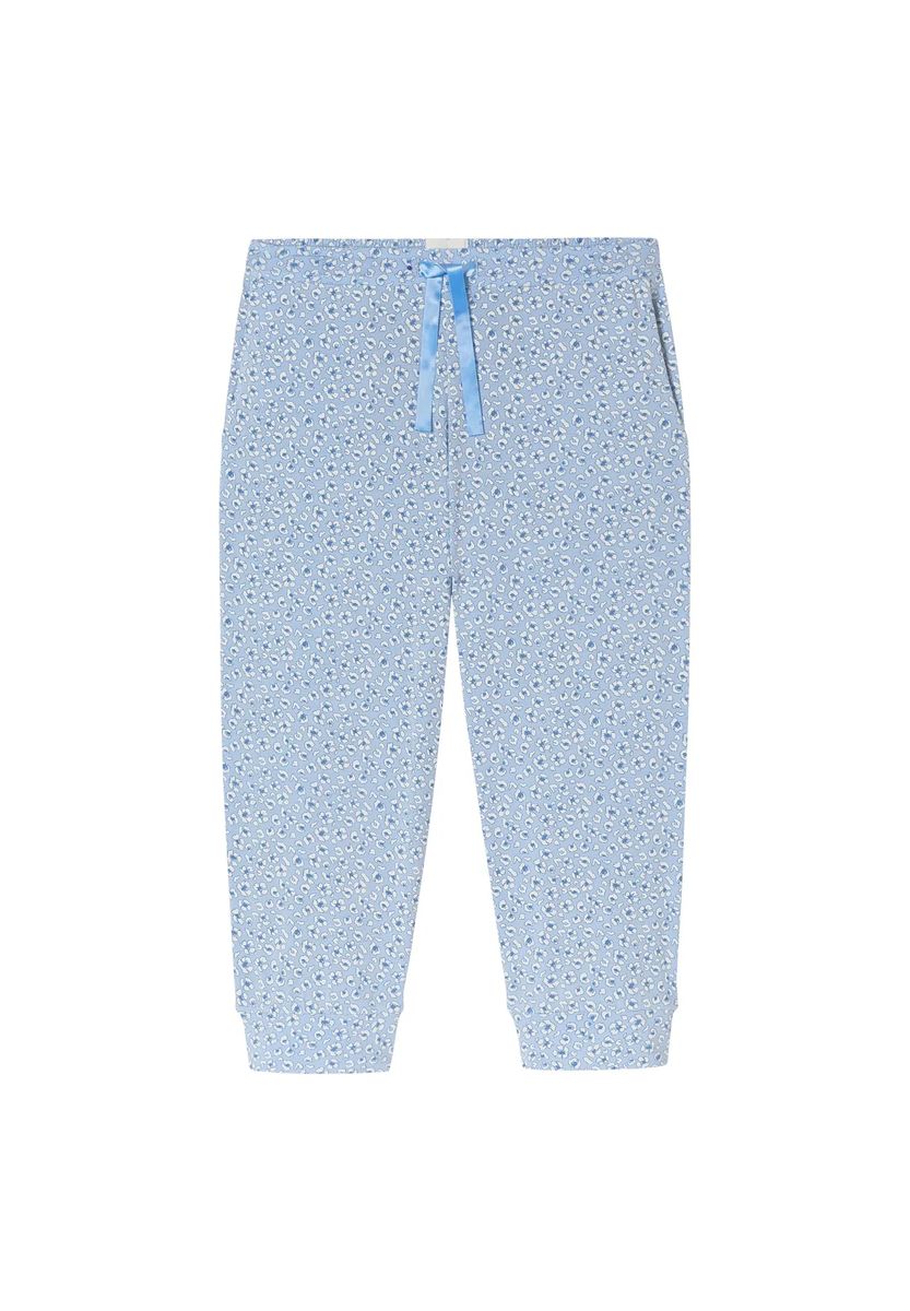 Loungehose mit floralem Print