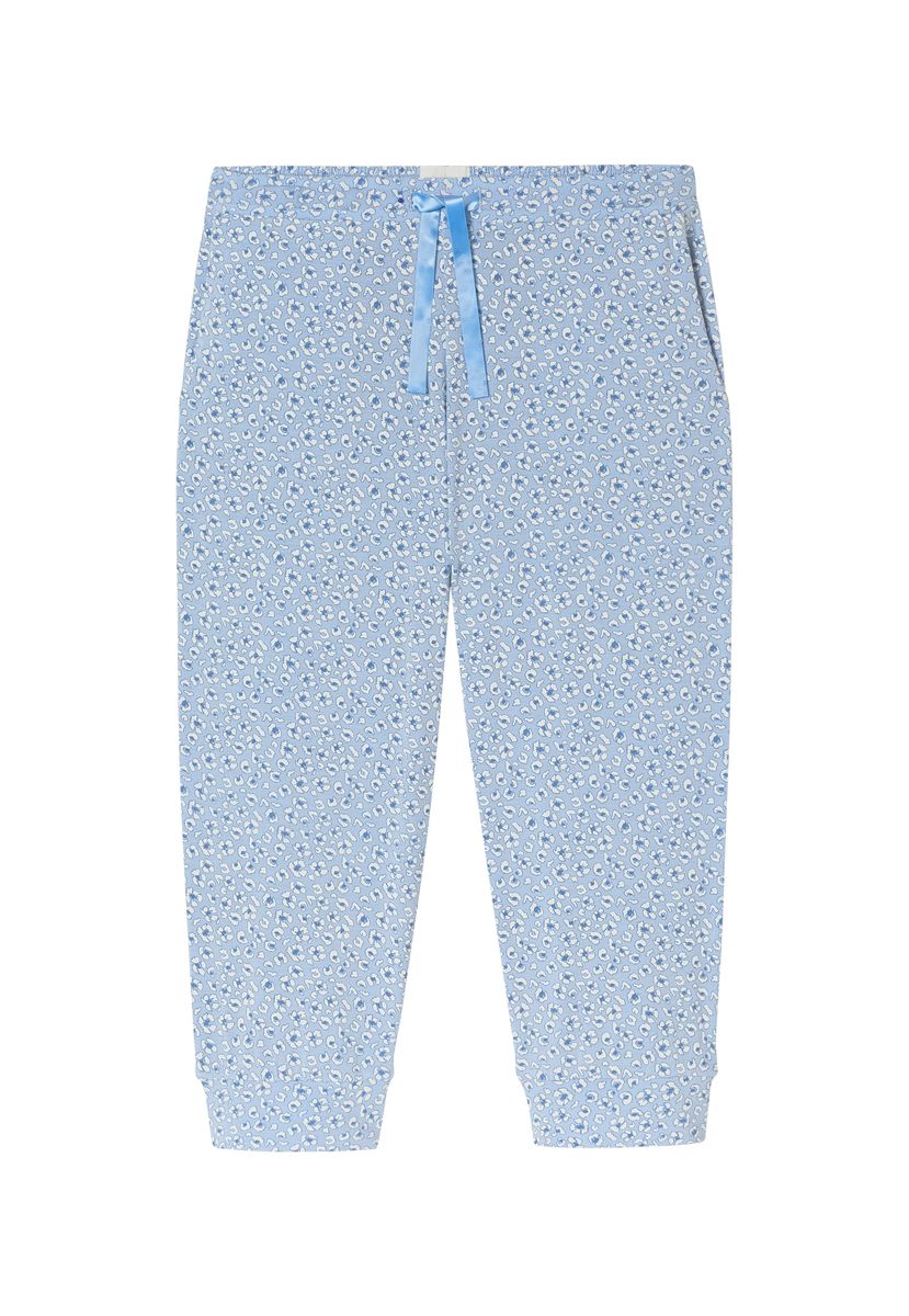 Loungehose mit floralem Print