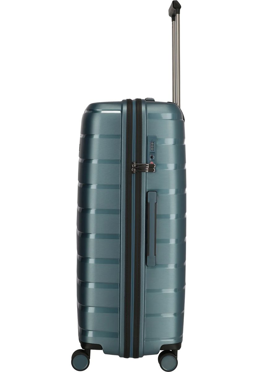 Hartschalen-Trolley mit horizontalem Rippendesign