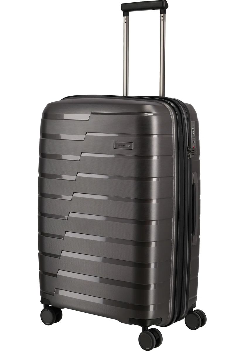 Gerillter Hartschalen-Trolley Metallic