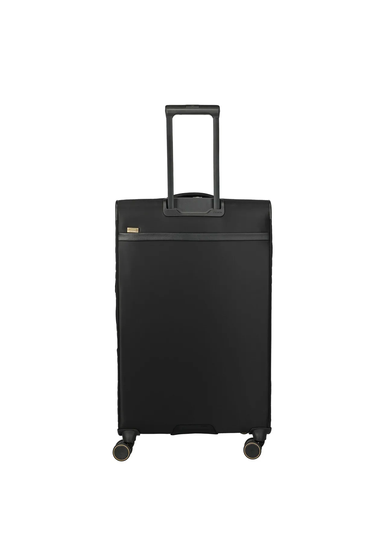 Eleganter gerippter großer Rollenkoffer