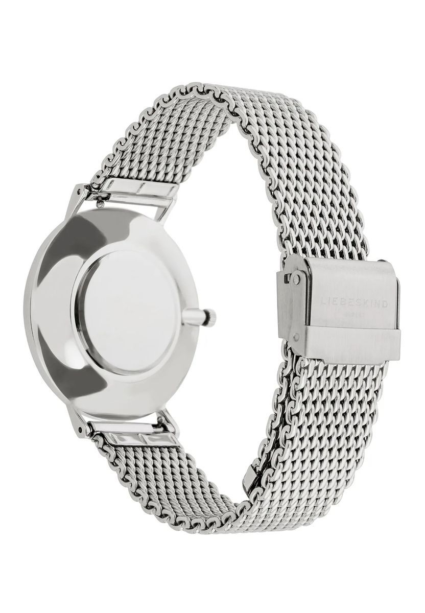 Minimalistische Armbanduhr mit Mesh-Armband