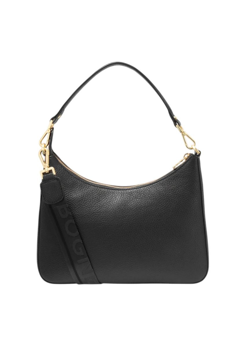 Odette Schultertasche aus genarbtem Leder