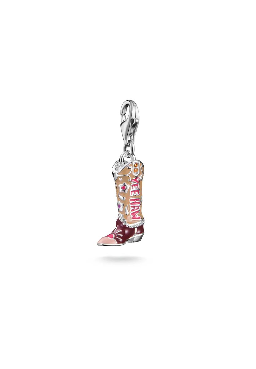 Detailreicher Cowboy-Stiefel-Emaille-Charm
