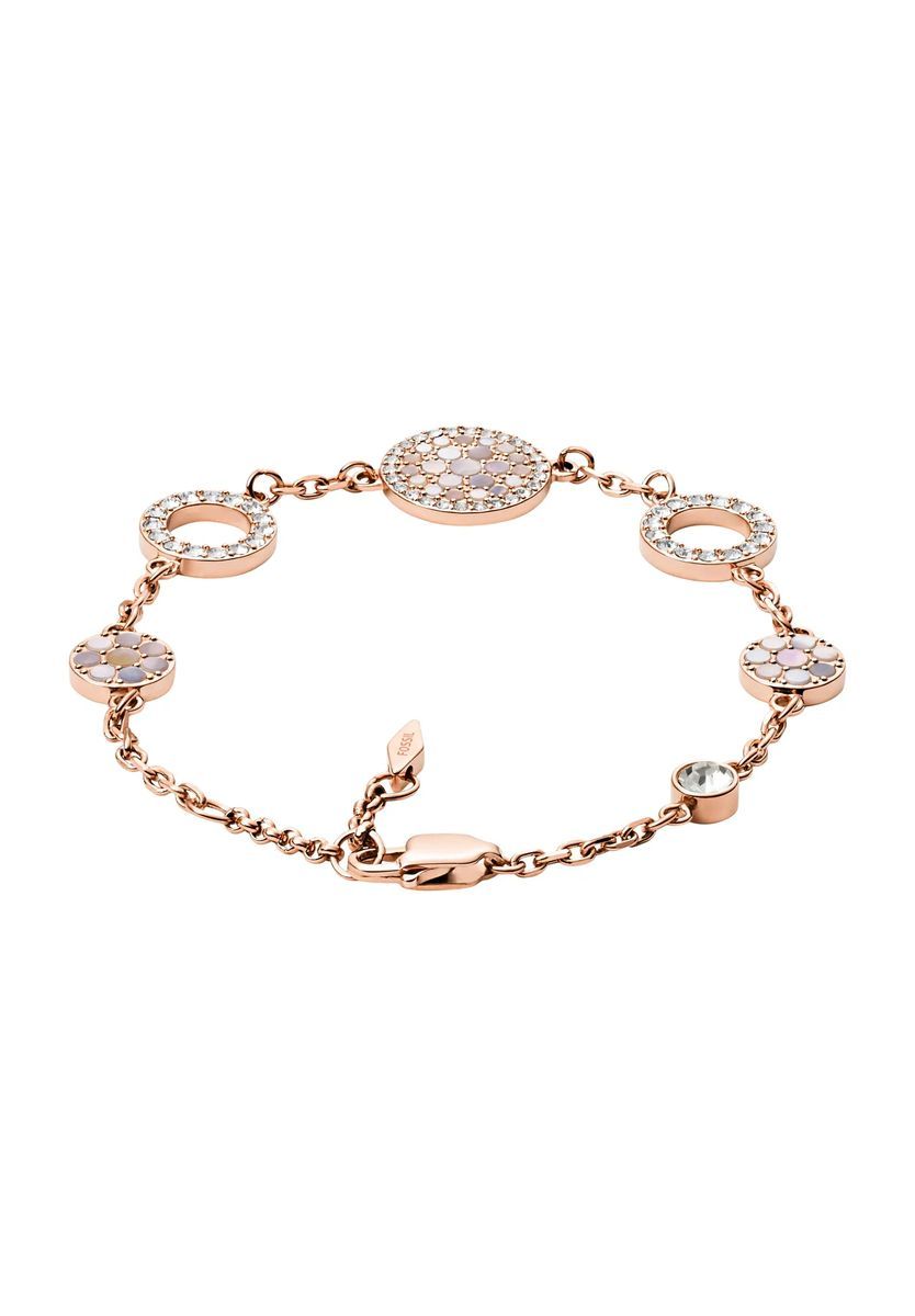 Funkelndes Gliederarmband mit Kreisanhaengern