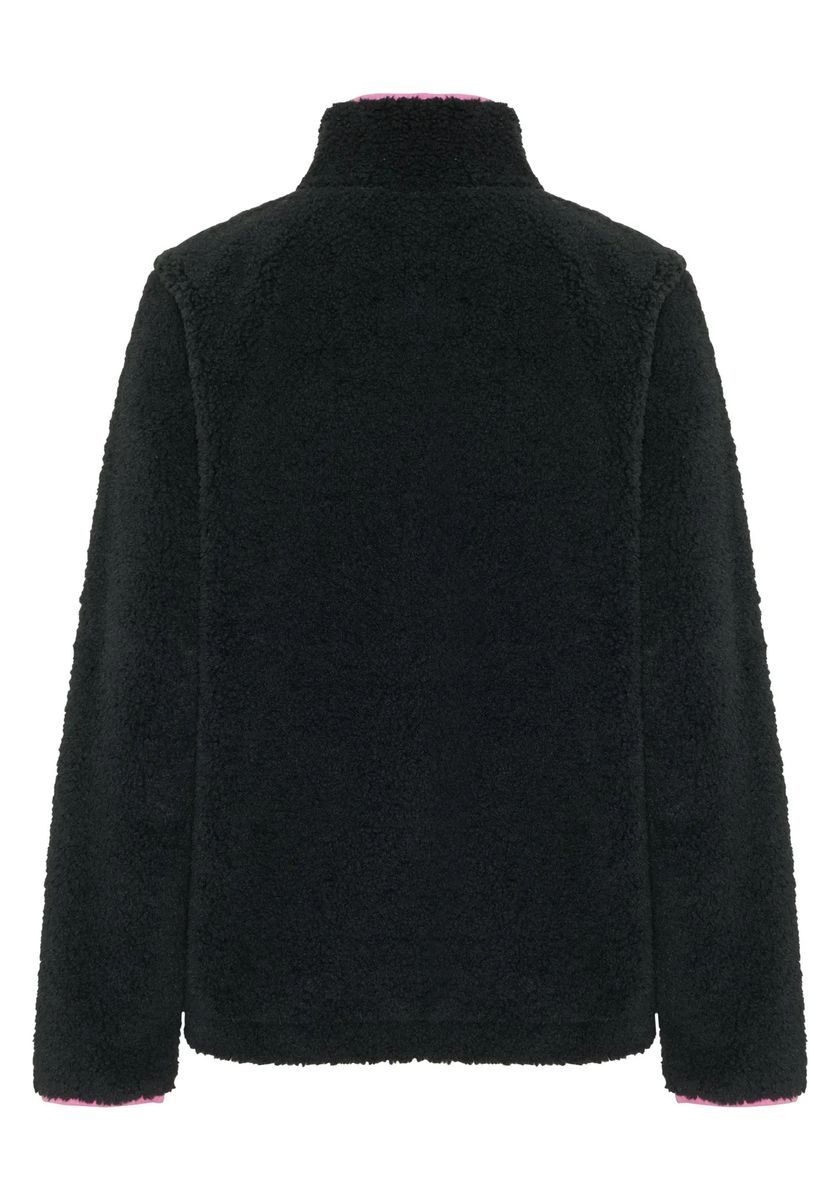 Sherpa-Fleecejacke mit Kontrastdetails