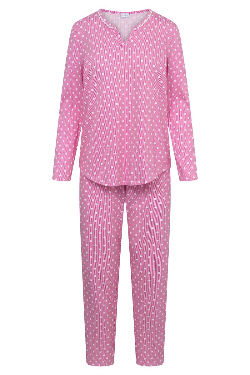 Polka-Dot Baumwoll-Schlafanzug-Set