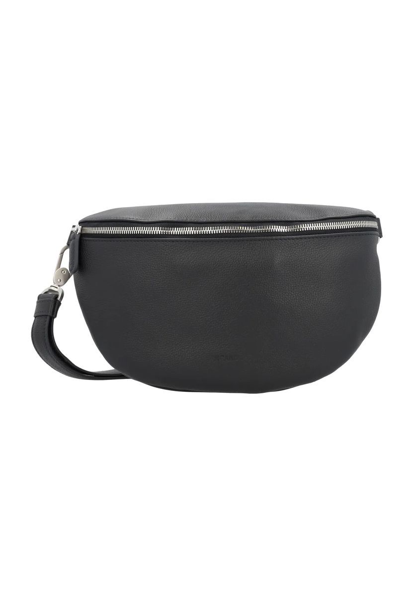 Minimalistische Gürteltasche aus genarbtem Leder