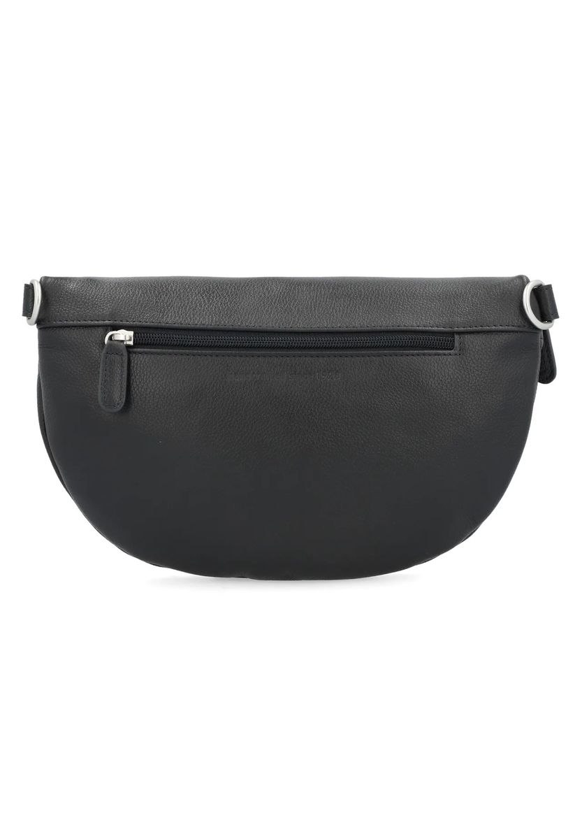 Minimalistische Gürteltasche aus genarbtem Leder