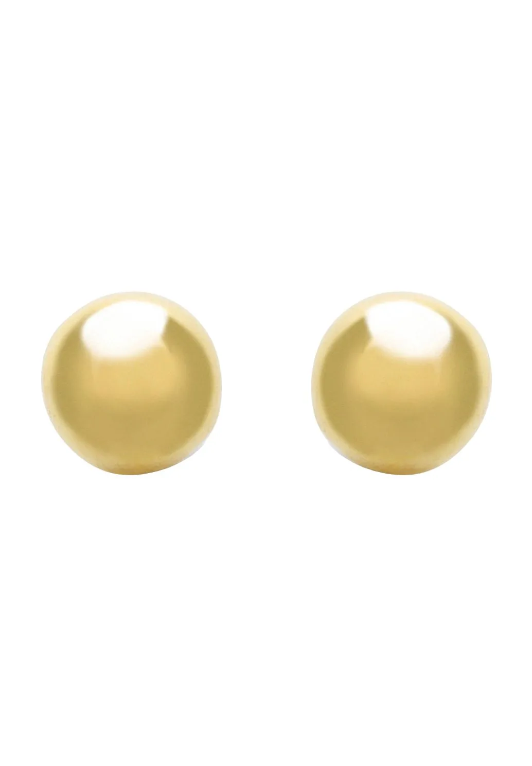 Minimalistische Goldene Kugel-Ohrstecker