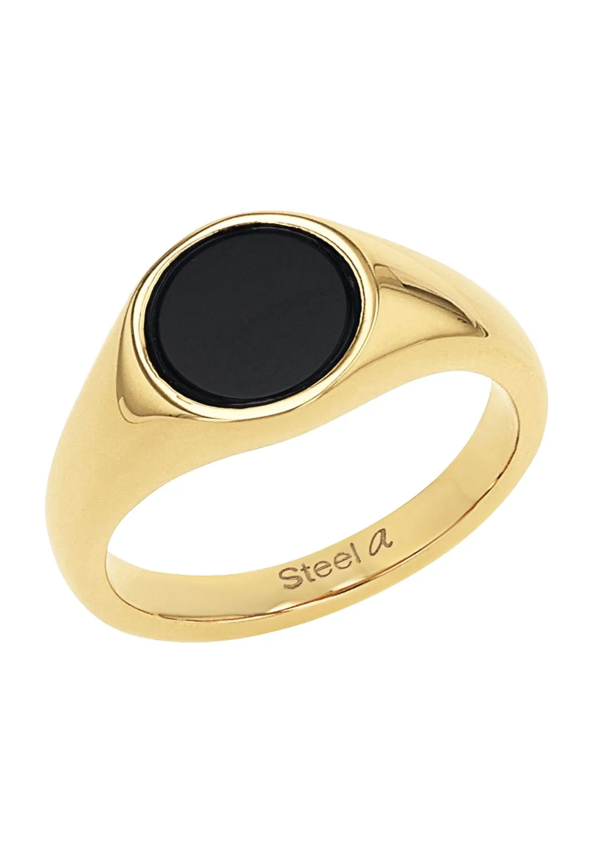 Minimalistischer Onyx Siegelring