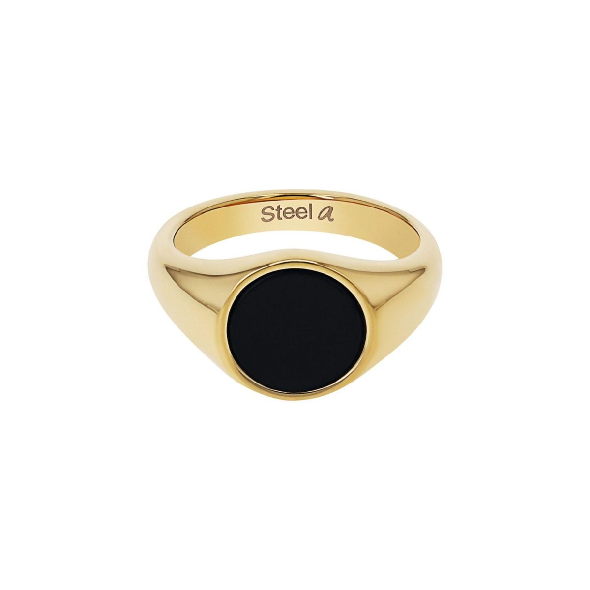 Minimalistischer Onyx Siegelring