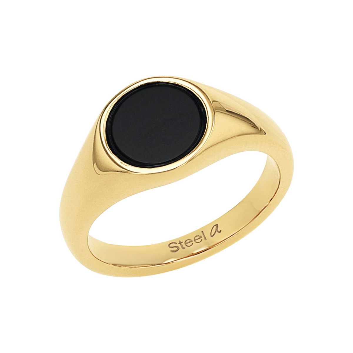 Minimalistischer Onyx Siegelring