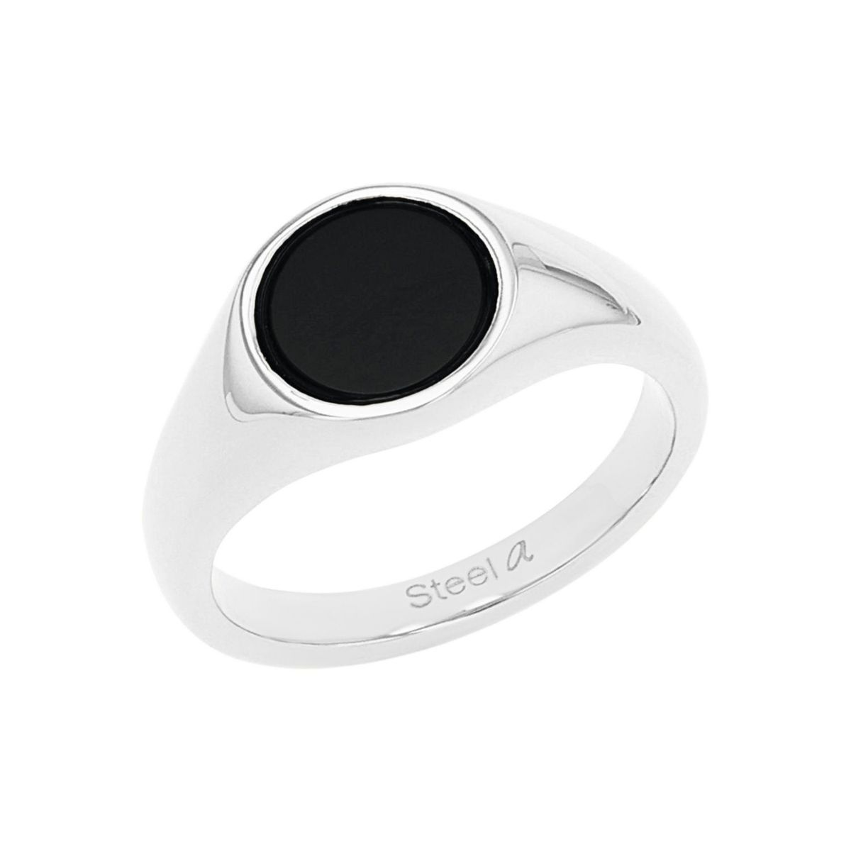 Minimalistischer Siegelring mit Onyx