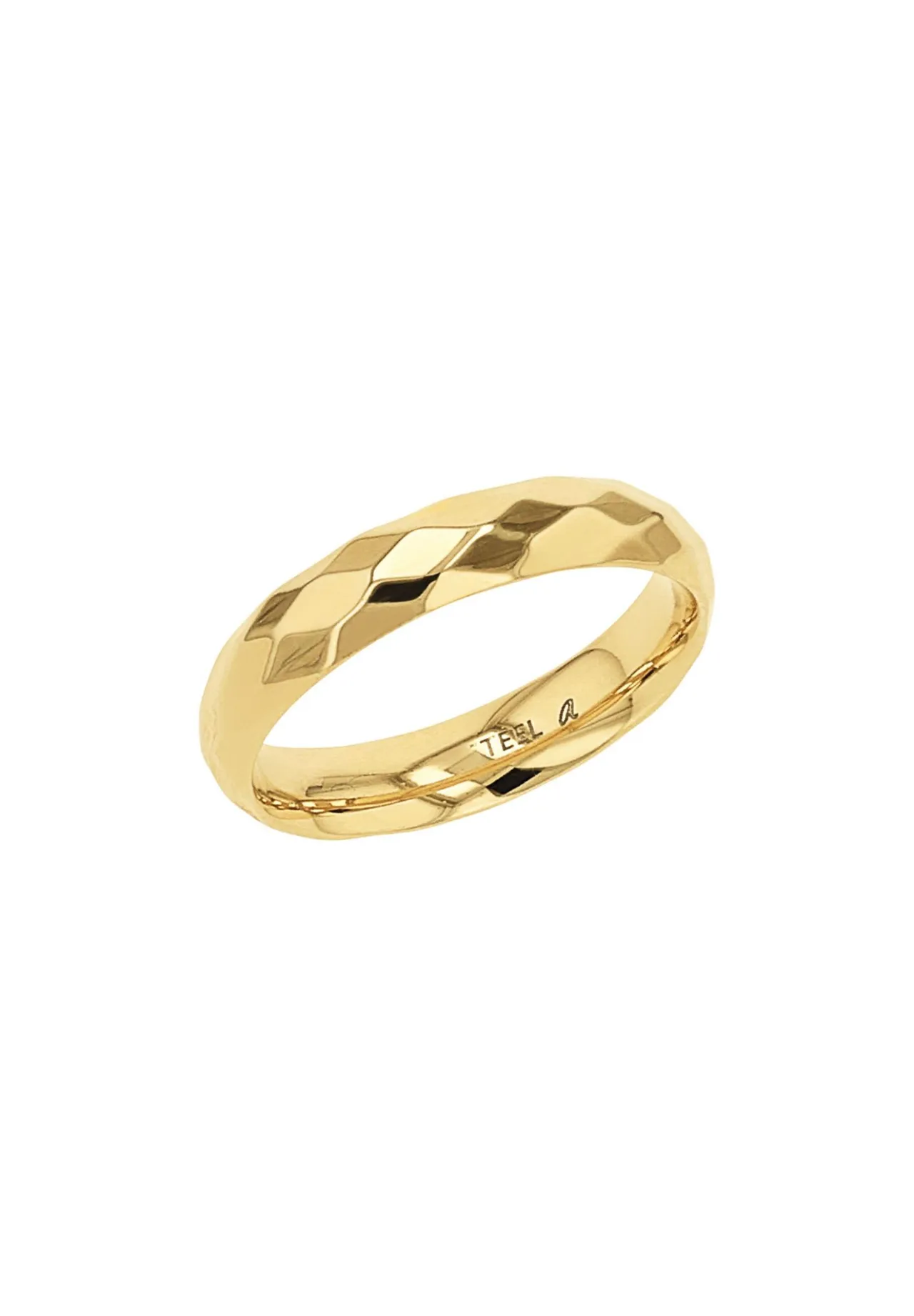 Ring mit geometrischem Facettenschliff